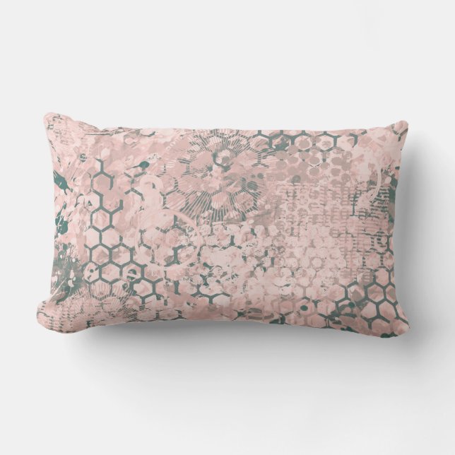 Blush Odyssey Lumbar Pillow (Front)