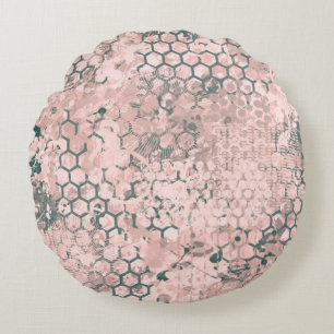 Blush Odyssey Round Pillow