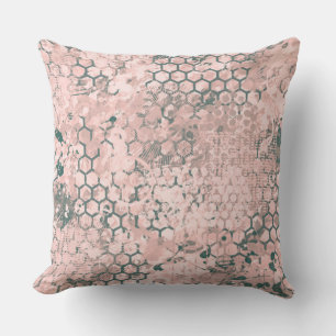 Blush Odyssey Throw Pillow