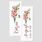 Blush of August: Gladiolus & Peridot Keepsake 