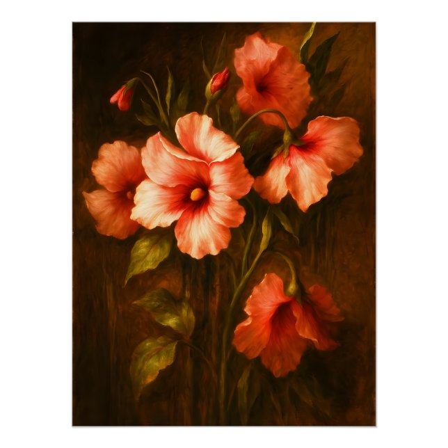 Blush of Hibiscus Poster (Front)