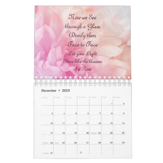 Blush of Pink Floral 2023  Calendar
