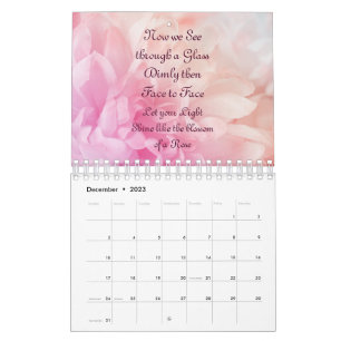 Blush of Pink Floral 2023 Calendrier
