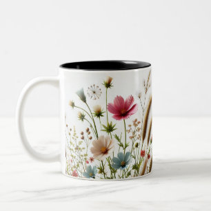Blush of Spring Floral Design Café Mug