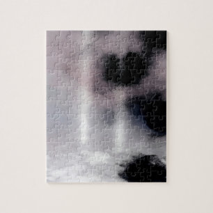 Blush Orbit Abstract Jigsaw Puzzle