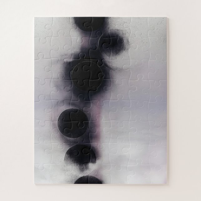 Blush Orbit Abstract Jigsaw Puzzle (Vertical)