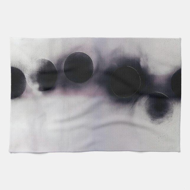 Blush Orbit Abstract Kitchen Towel (Horizontal)
