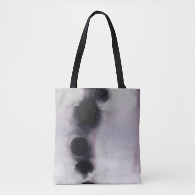 Blush Orbit Abstract Tote Bag (Front)