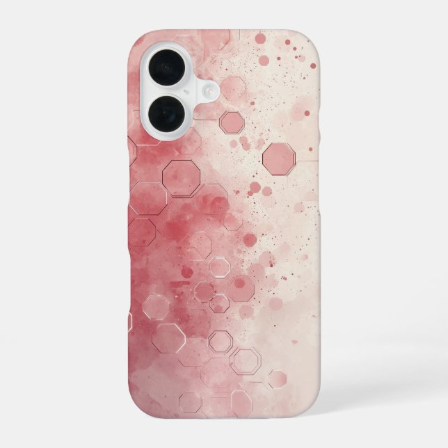 Blush Particle Fade iPhone 16 Case (Back)