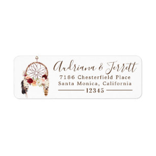 Blush & Peach Rose Boho Dream Catcher Adresse