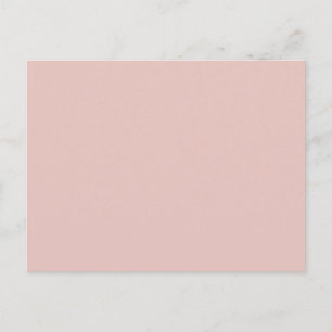 Blush Peachy Light Pink Solid Colour Background Postcard