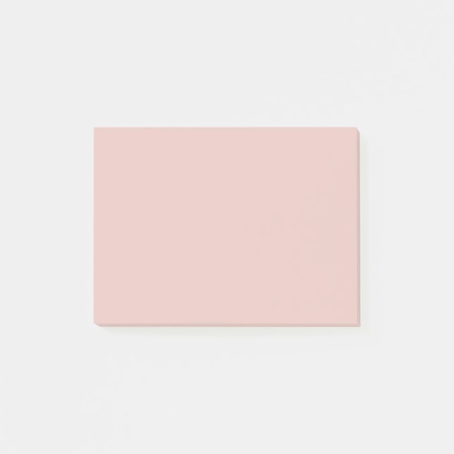 Blush Peachy Pink Trend Colour Peach Template Blan Post-it Notes (Front)