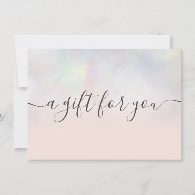 Blush pearl nacre ombre gift certificate (Front)