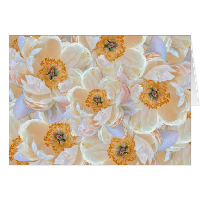 Blush Peony Card (Front Horizontal)