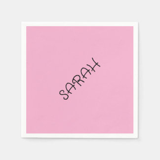 Blush Personalized Napkins