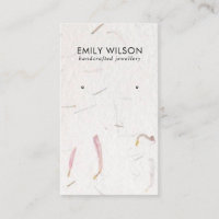 BLUSH PETAL HANDMADE PAPER STUD EARRING DISPLAY