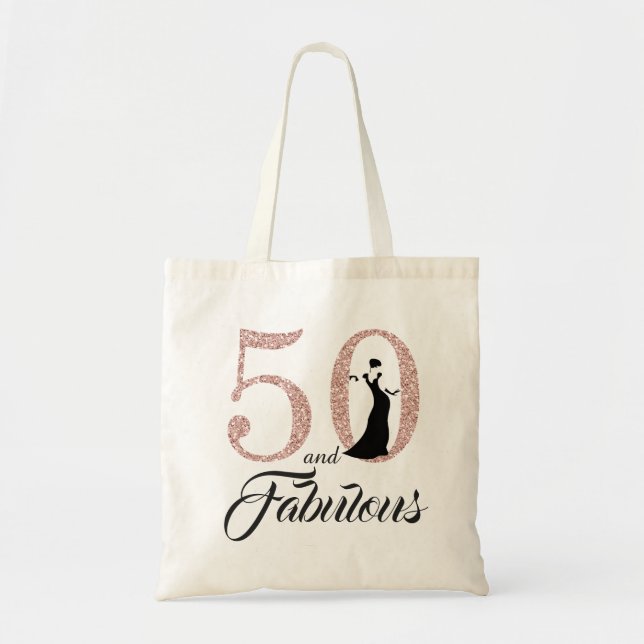 Blush Pink 50 et fabuleux Sac fourre-tout de fête  (Devant)