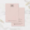 Blush pink add logo necklace earring display card
