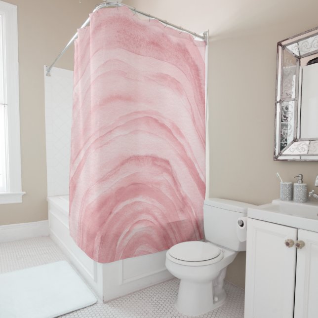 Blush Pink Agate II Watercolor Pattern (In Situ)