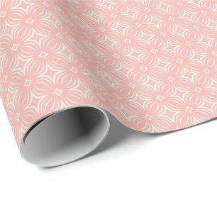 Blush Pink and Cream Infiniti Star Wrapping Paper