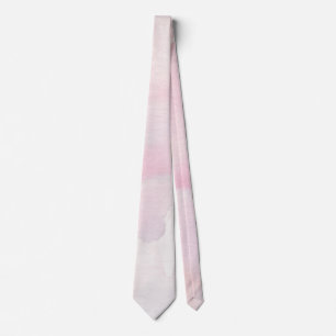 Blush Pink and Lavender Watercolor Wash Tie