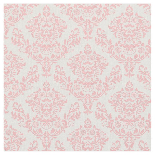 Modern Blush Pink and White Line Pattern Fabric Zazzle.ca