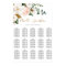 Blush Pink and White Floral Wedding Seating Chart