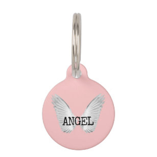 Blush Pink Angel Pet Tag