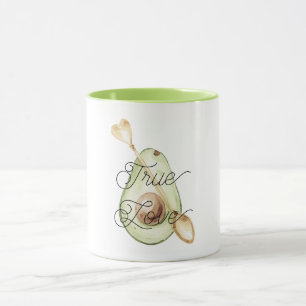 Blush Pink Avocado Heart Spoon  Mug