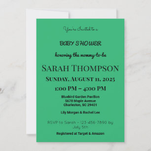 Blush Pink Baby Shower Invitation for a Boy