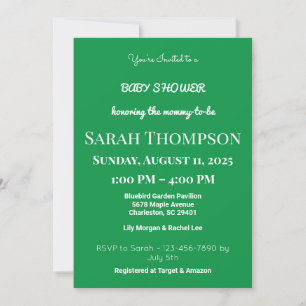 Blush Pink Baby Shower Invitation for a Boy