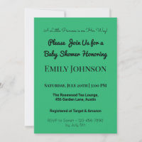 Blush Pink Baby Shower Invitation for a Girl