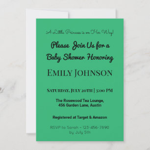Blush Pink Baby Shower Invitation for a Girl