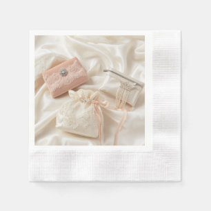 Blush Pink Bachelorette Party Favour Cocktail Napk Napkin