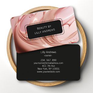 Blush Pink Beauty Salon Business Card
