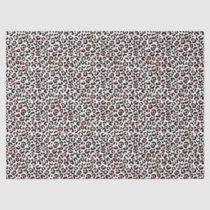 Blush Pink Black White Leopard Print             Tissue Paper