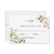Blush Pink Bloom Wedding RSVP Card