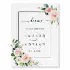 Blush Pink Bloom Wedding Welcome