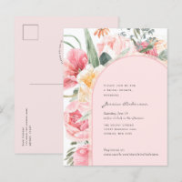 Blush pink boho floral chic girly garden bridal