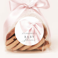 Blush Pink Bow Baby Shower