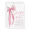 Blush Pink Bow She's Tying the Knot Bridal Shower