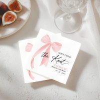 Blush Pink Bow She's Tying the Knot Bridal Shower
