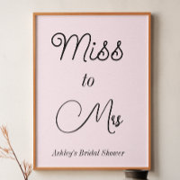 Blush Pink Bridal Shower Miss to Mrs