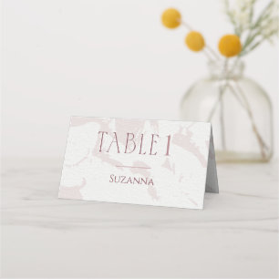 Blush Pink Bridal Shower Place Card