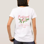 Blush pink bridesmaid floral watercolor t-shirt<br><div class="desc">Blush pink floral bridesmaid bachelorette or bridal shower watercolor design. The perfect coordinating way to celebrate your upcoming wedding, or t-shirt to wear while getting ready for your big day. Make your life easier with this thoughtful wedding gift for your friend, sister, mom, aunt, daughter, or niece. Show someone special...</div>