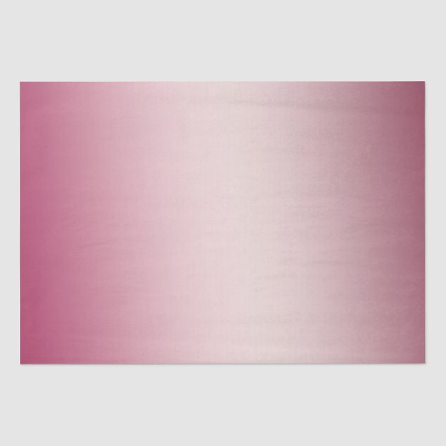 Blush Pink Burgundy Ombre Tissue Paper (Front)