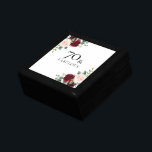 Blush Pink Burgundy Red 70th Birthday Gift Gift Box<br><div class="desc">Blush Pink Burgundy Red 70th Birthday Gift gift box</div>