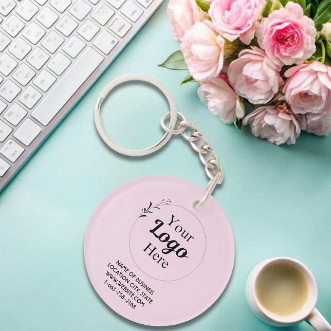 Blush Pink Business Logo code qr moderne (Créateur téléchargé)