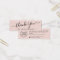 Blush pink business logo thank you insert card