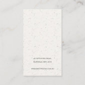 Blush Pink Ceramic Texture Earring Stud Display Business Card (Back)